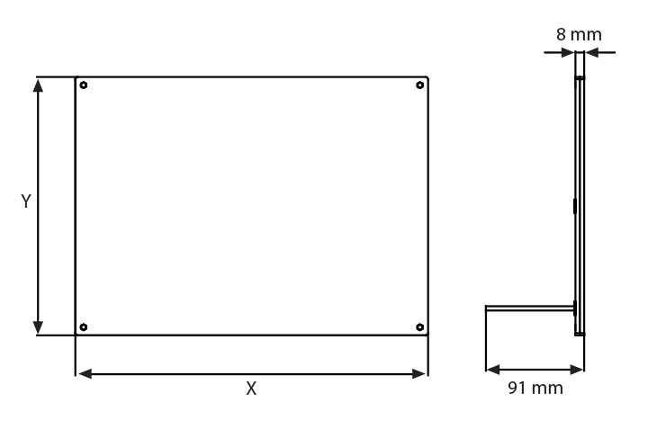 Masa Üstü Pleksi L Çerçeve - Görsel 7