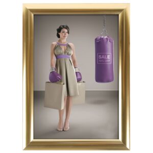 25 mm Gönye Köşe Altın Görünümlü Alüminyum Çerçeve