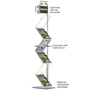 Alüminyum Zikzak Broşürlük