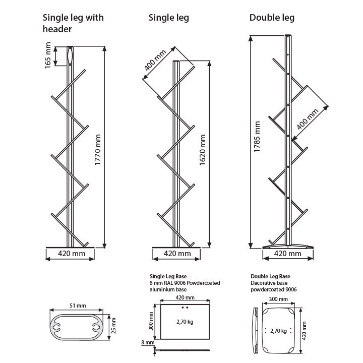 Alüminyum Zikzak Broşürlük - Görsel 6