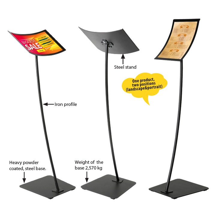 Arc Menuboard Manyetik Çerçeveli